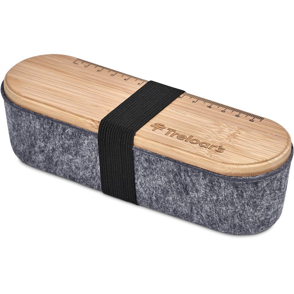 Okiyo Byoga Recycled PET Felt & Bamboo Stationery Case - Brand your company Logo! Get a quote - Promo Lingo