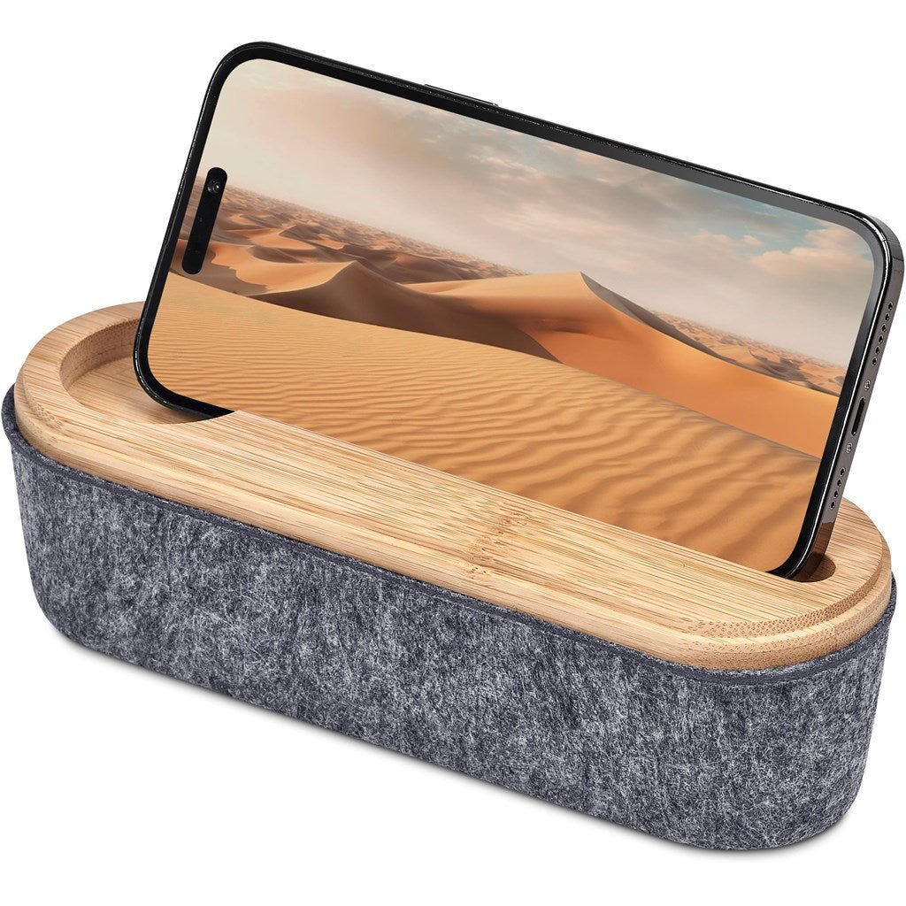 Okiyo Byoga Recycled PET Felt & Bamboo Stationery Case - Brand your company Logo! Get a quote - Promo Lingo
