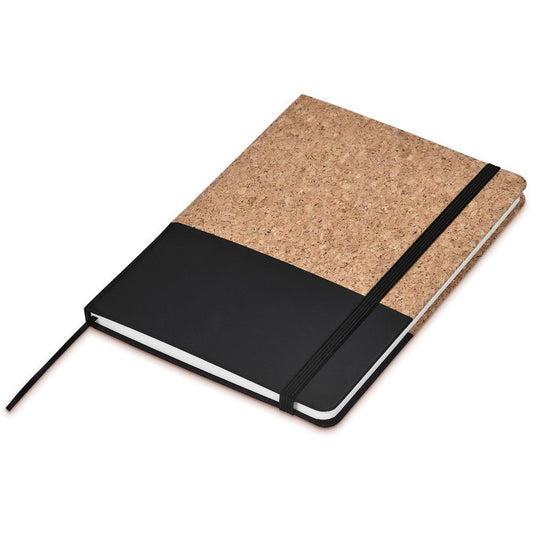 Okiyo Denki Cork A5 Hard Cover Notebook - Brand your company Logo! Get a quote - Promo Lingo