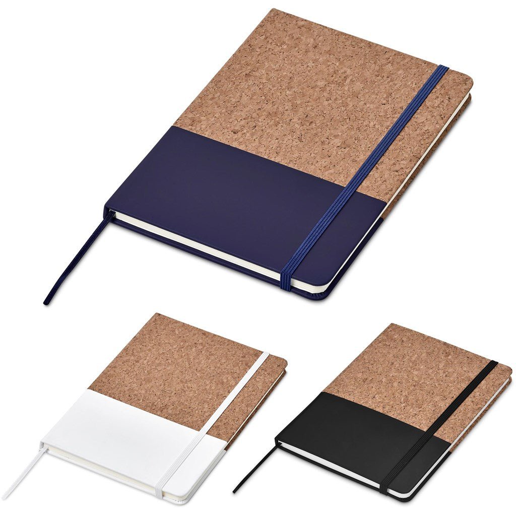Okiyo Denki Cork A5 Hard Cover Notebook - Brand your company Logo! Get a quote - Promo Lingo