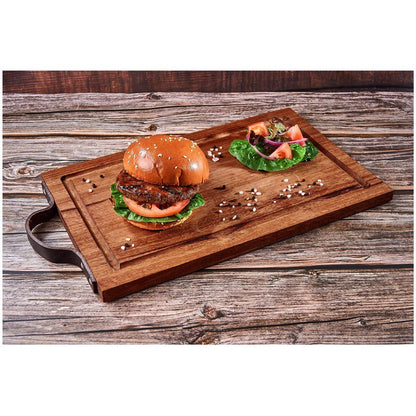 Okiyo Homegrown Large Hardwood Steak Board with Juice Groove - Brand your company Logo! Get a quote - Promo Lingo