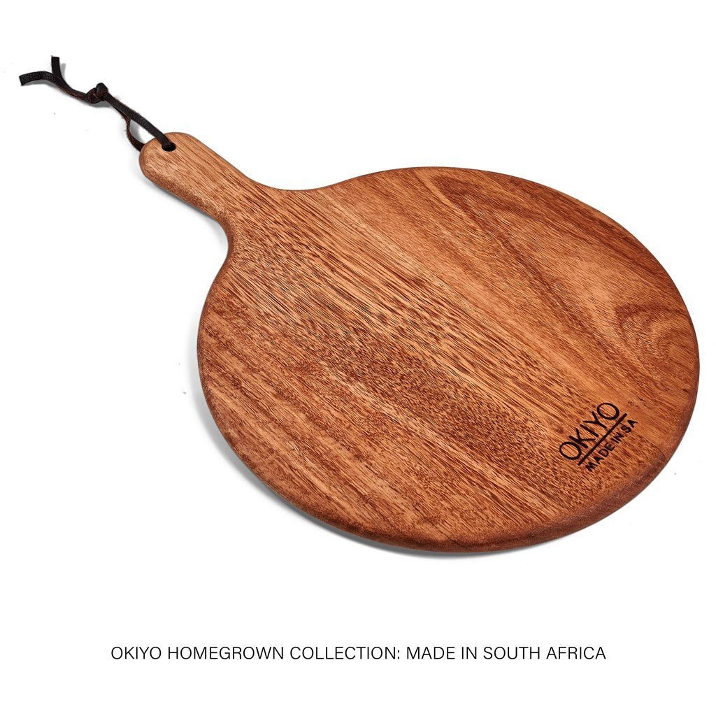 Okiyo Homegrown Round Hardwood Paddle Board - Brand your company Logo! Get a quote - Promo Lingo