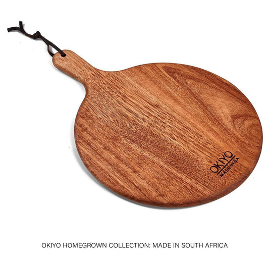 Okiyo Homegrown Round Hardwood Paddle Board - Brand your company Logo! Get a quote - Promo Lingo