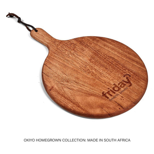 Okiyo Homegrown Round Hardwood Paddle Board - Brand your company Logo! Get a quote - Promo Lingo