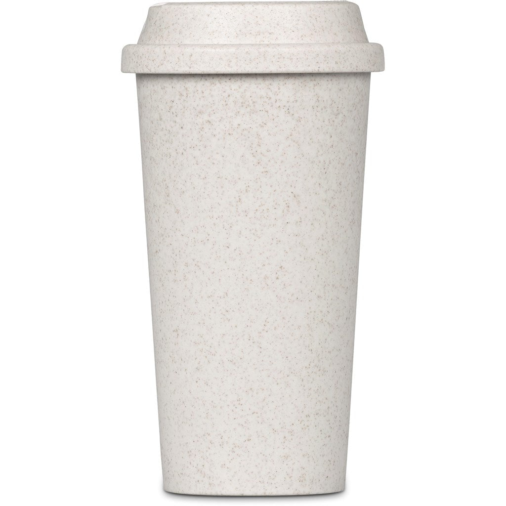 Okiyo Katagi Wheat Straw Double - Wall Tumbler – 450ml Eco - Friendly Design - Brand your company Logo! Get a quote - Promo Lingo