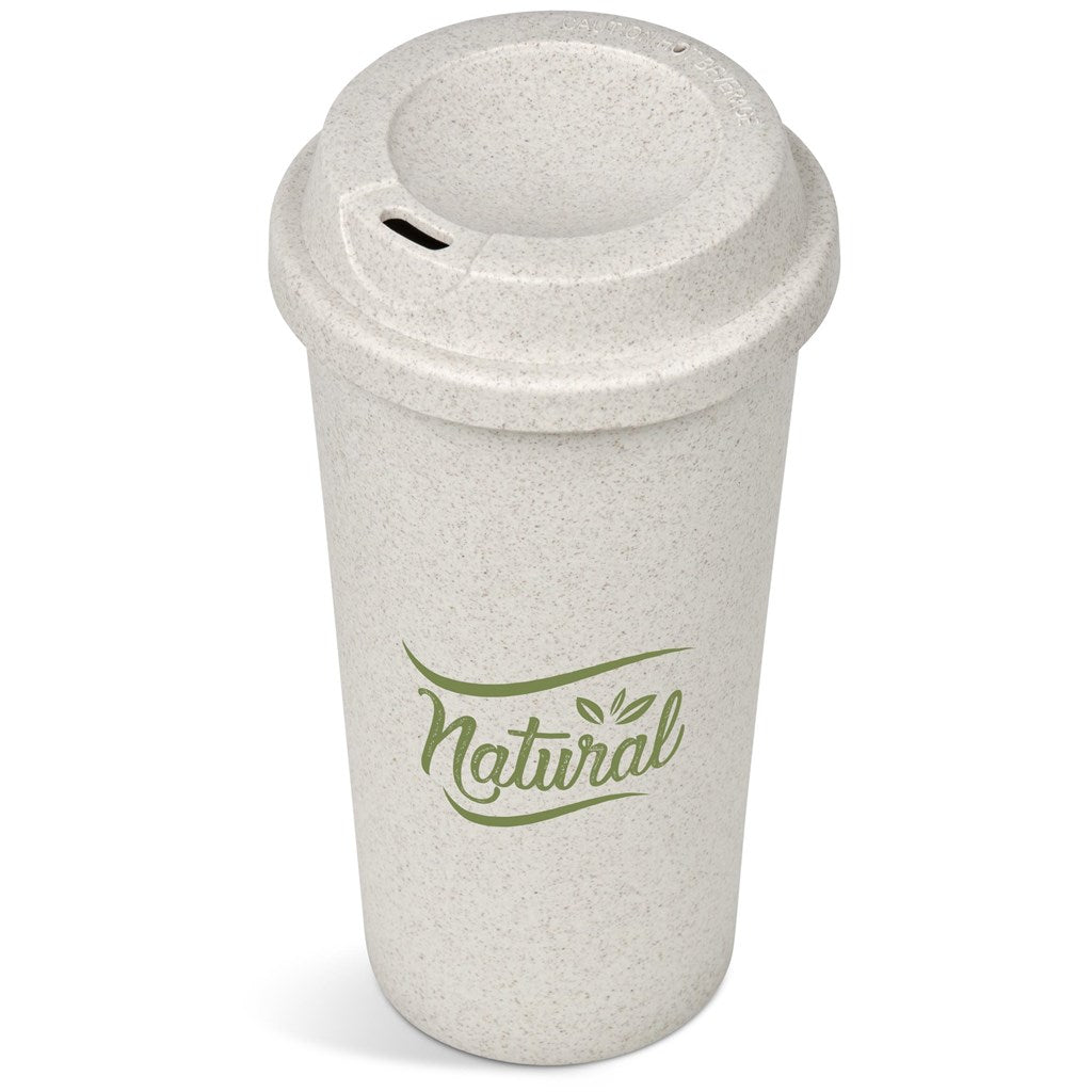 Okiyo Katagi Wheat Straw Double - Wall Tumbler – 450ml Eco - Friendly Design - Brand your company Logo! Get a quote - Promo Lingo