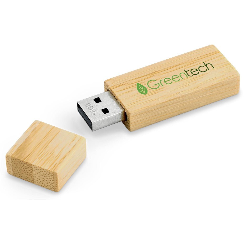 Okiyo Komorebi Bamboo Flash Drive - 16GB - Brand your company Logo! Get a quote - Promo Lingo