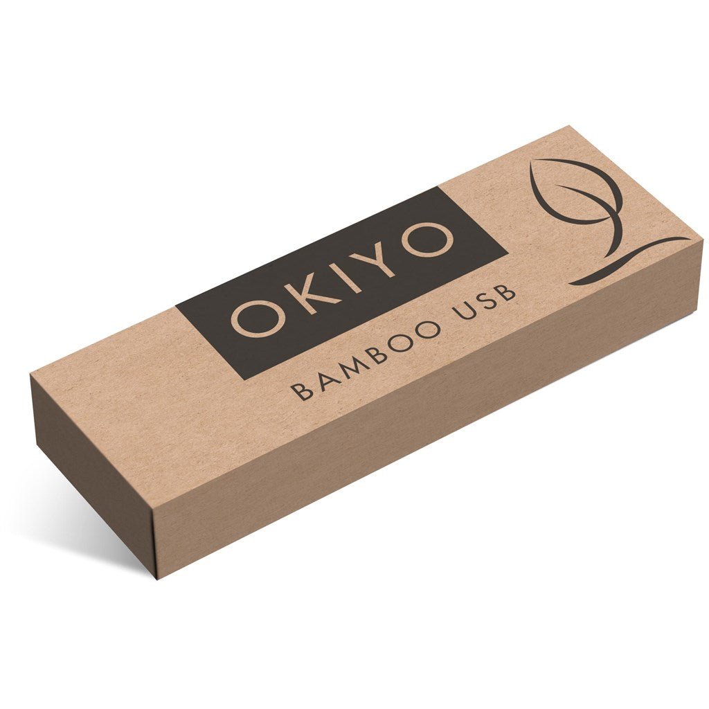 Okiyo Komorebi Bamboo Flash Drive - 16GB - Brand your company Logo! Get a quote - Promo Lingo
