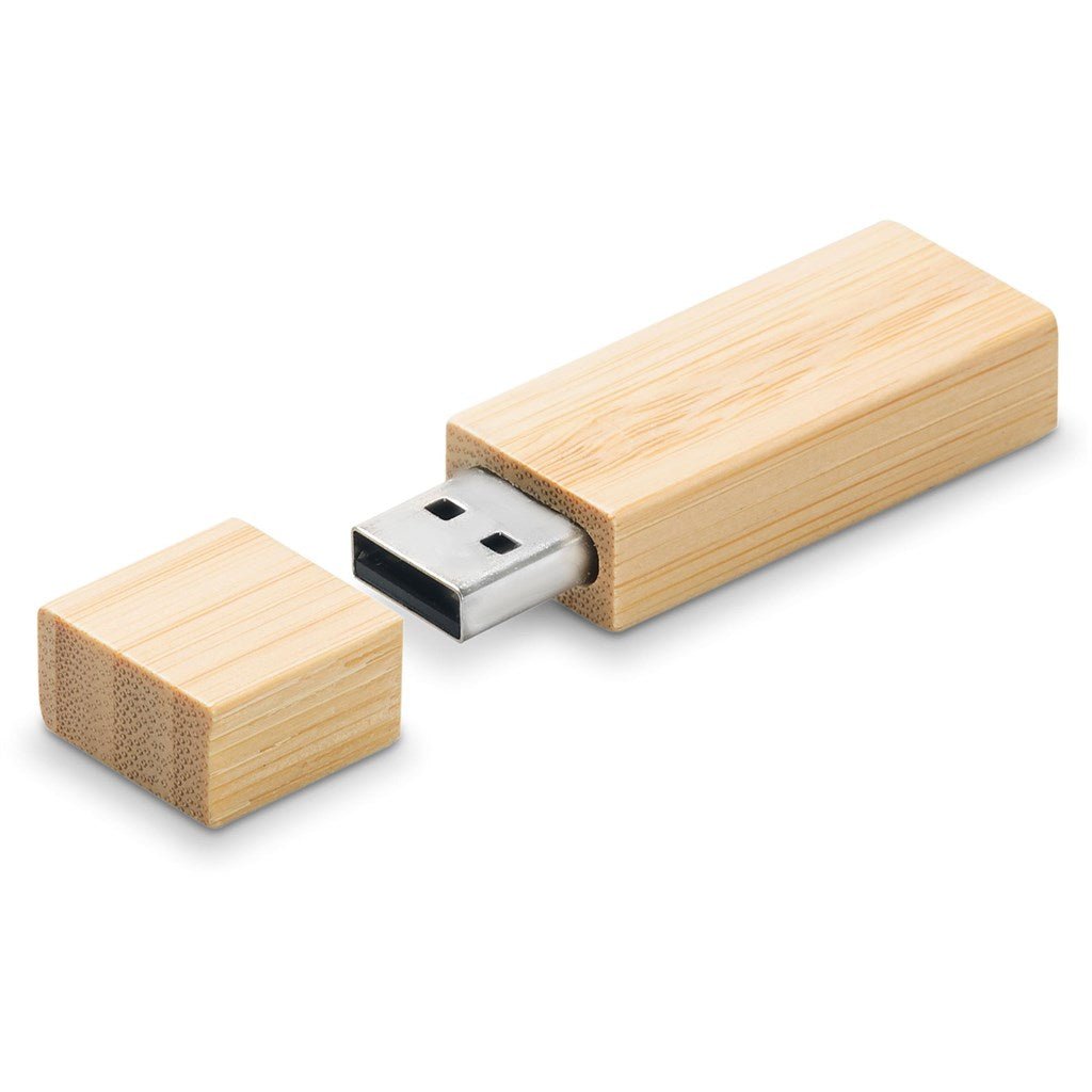Okiyo Komorebi Bamboo Flash Drive - 16GB - Brand your company Logo! Get a quote - Promo Lingo