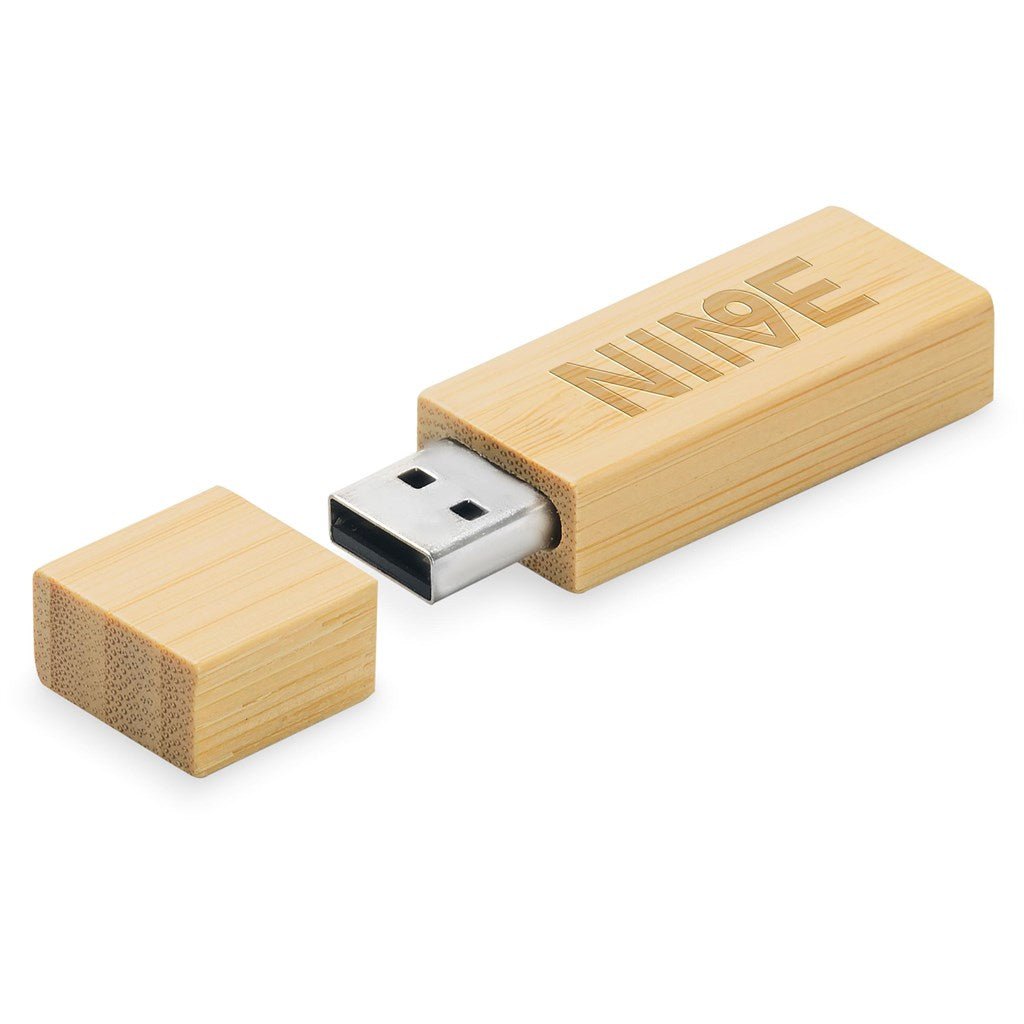 Okiyo Komorebi Bamboo Flash Drive - 16GB - Brand your company Logo! Get a quote - Promo Lingo