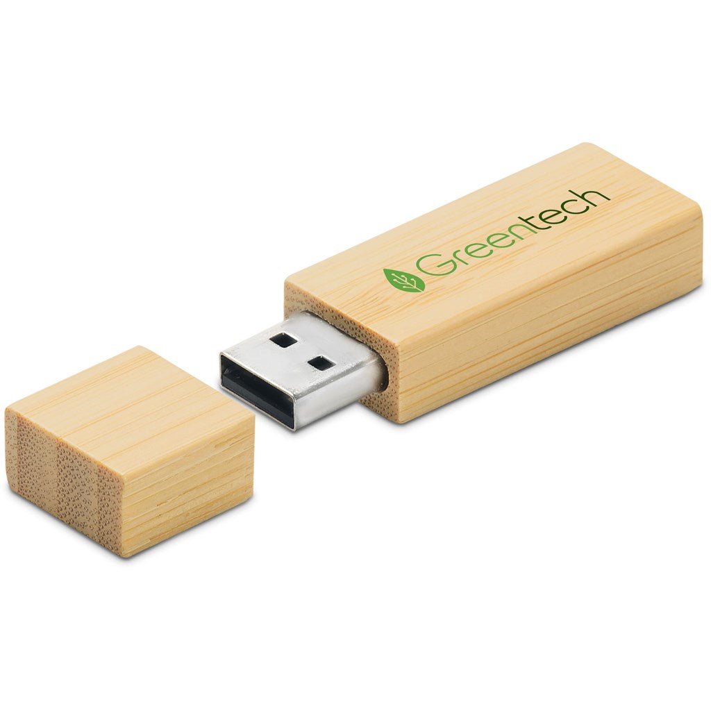 Okiyo Komorebi Bamboo Flash Drive - 16GB - Brand your company Logo! Get a quote - Promo Lingo