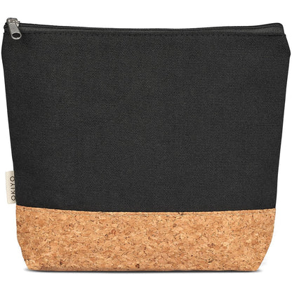 Okiyo Koruku Cork & Cotton Cosmetic Bag for Everyday Use - Brand your company Logo! Get a quote - Promo Lingo