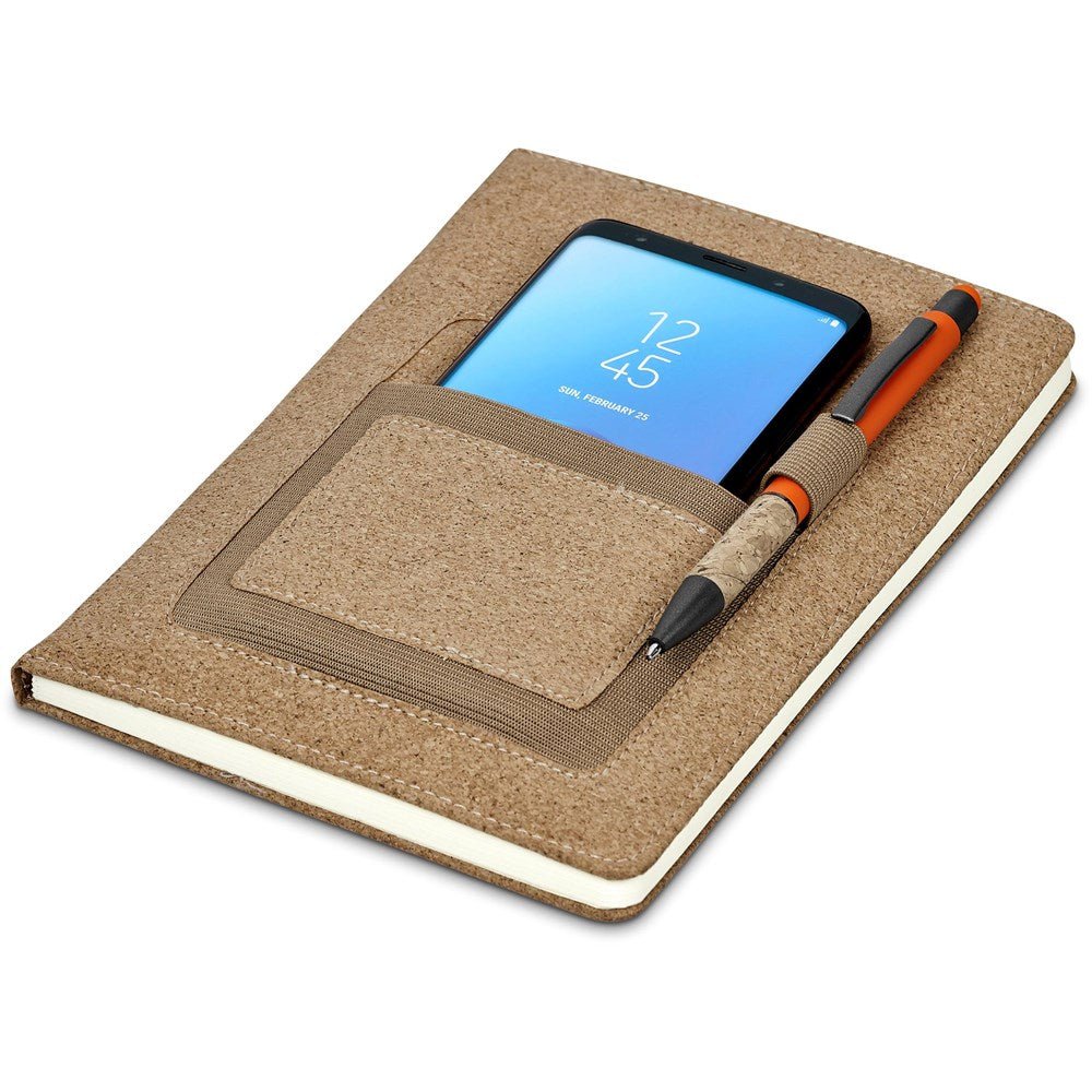 Okiyo Mimasu Cork A5 Hard Cover Notebook - Brand your company Logo! Get a quote - Promo Lingo