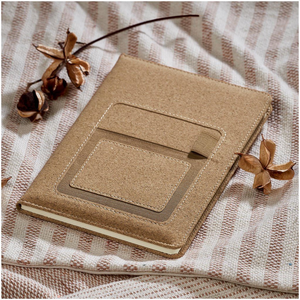 Okiyo Mimasu Cork A5 Hard Cover Notebook - Brand your company Logo! Get a quote - Promo Lingo