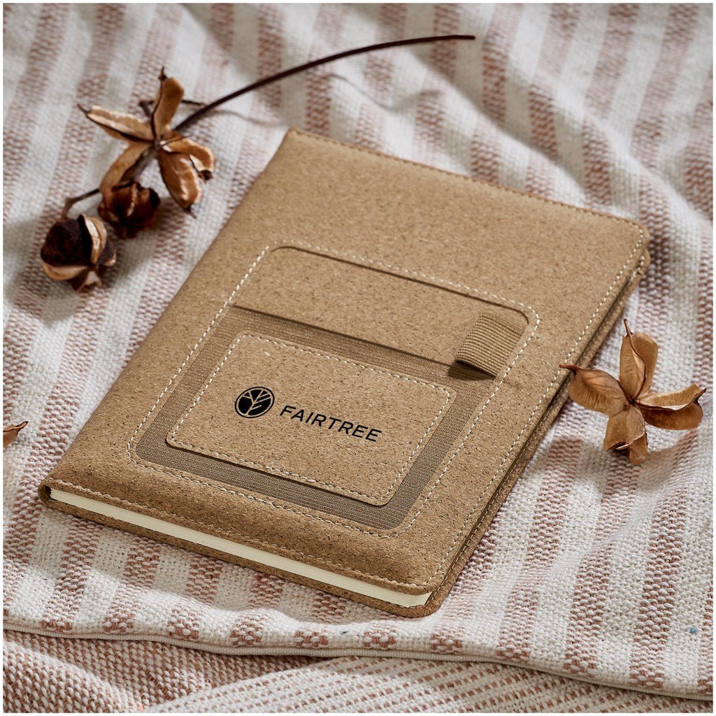 Okiyo Mimasu Cork A5 Hard Cover Notebook - Brand your company Logo! Get a quote - Promo Lingo