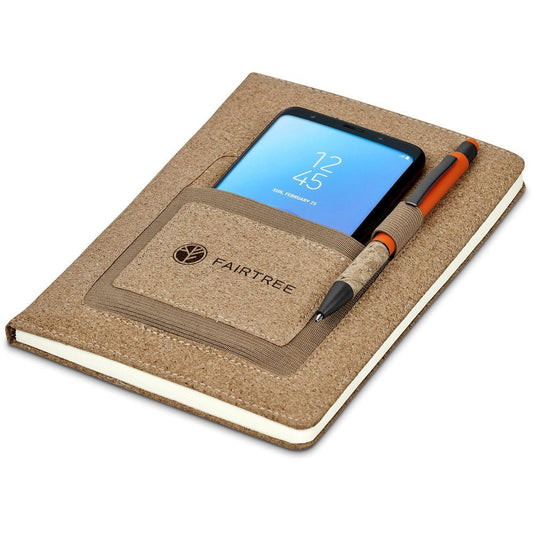 Okiyo Mimasu Cork A5 Hard Cover Notebook - Brand your company Logo! Get a quote - Promo Lingo