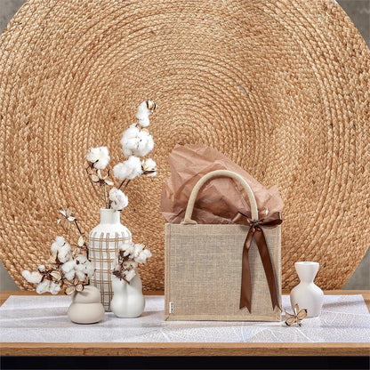 Okiyo Miyag Midi Jute Gift Bag - Eco - Friendly Chic - Brand your company Logo! Get a quote - Promo Lingo