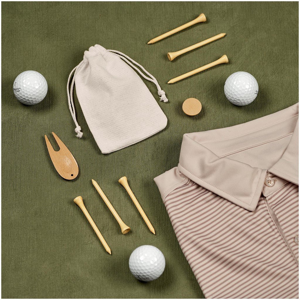 Okiyo Nikko Bamboo Golf Accessories Set for Eco - Friendly Play - Brand your company Logo! Get a quote - Promo Lingo
