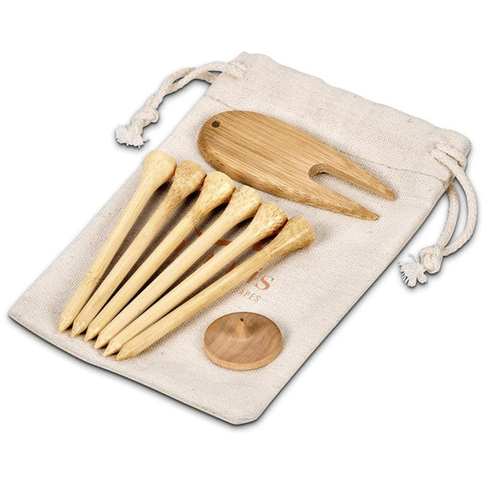 Okiyo Nikko Bamboo Golf Accessories Set for Eco - Friendly Play - Brand your company Logo! Get a quote - Promo Lingo