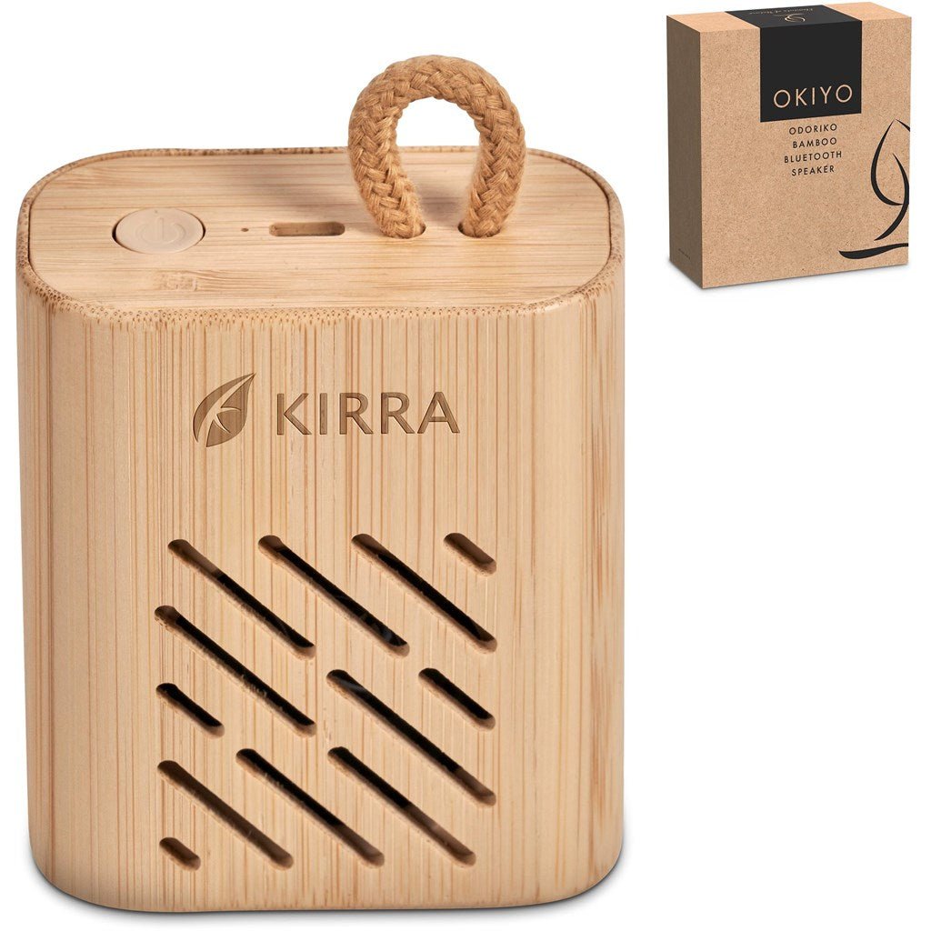Okiyo Odoriko Bamboo Bluetooth Speaker - Brand your company Logo! Get a quote - Promo Lingo