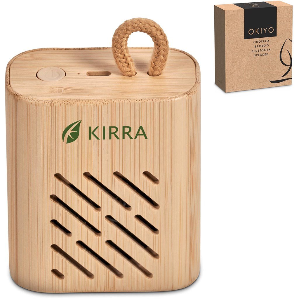 Okiyo Odoriko Bamboo Bluetooth Speaker - Brand your company Logo! Get a quote - Promo Lingo