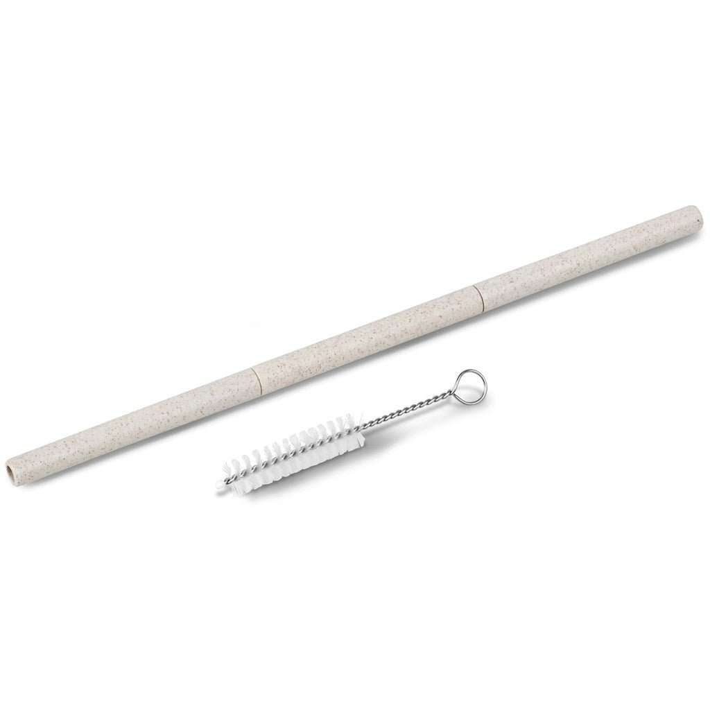 Okiyo Saiko Wheat Straw Straw Set with Cleaner Included - Brand your company Logo! Get a quote - Promo Lingo
