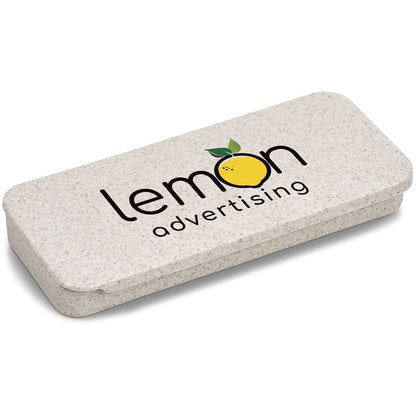 Okiyo Saiko Wheat Straw Straw Set with Cleaner Included - Brand your company Logo! Get a quote - Promo Lingo