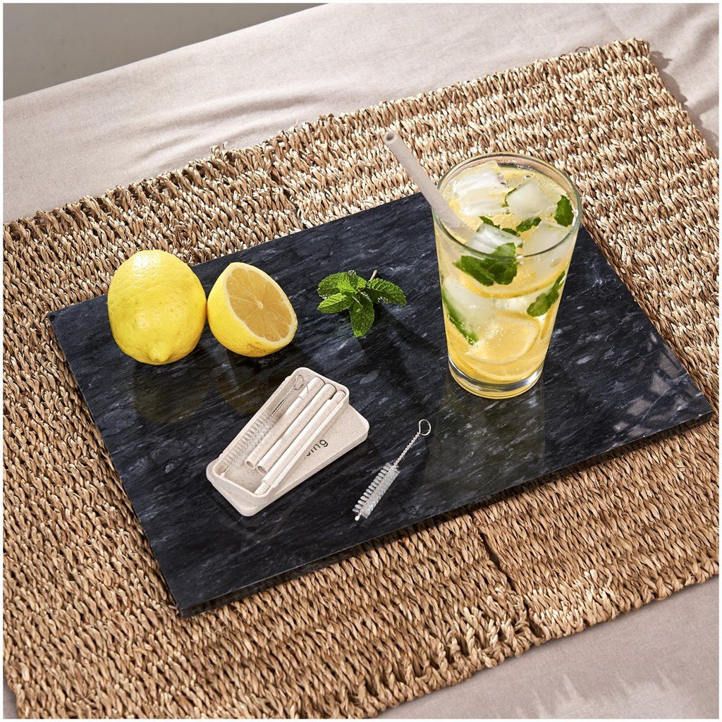 Okiyo Saiko Wheat Straw Straw Set with Cleaner Included - Brand your company Logo! Get a quote - Promo Lingo