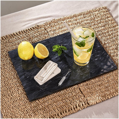 Okiyo Saiko Wheat Straw Straw Set with Cleaner Included - Brand your company Logo! Get a quote - Promo Lingo