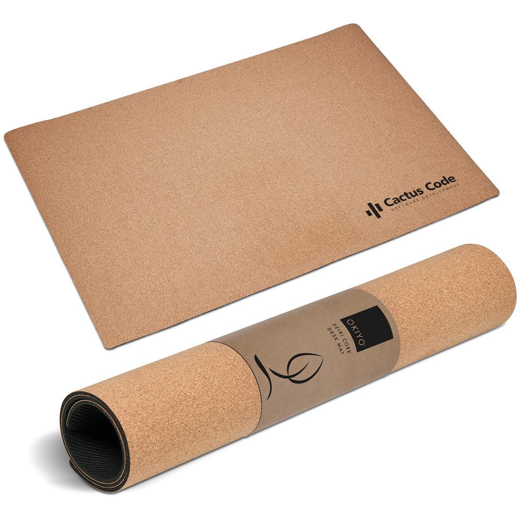 Okiyo Seiri Cork Desk Mat for Sustainable Workspaces - Brand your company Logo! Get a quote - Promo Lingo