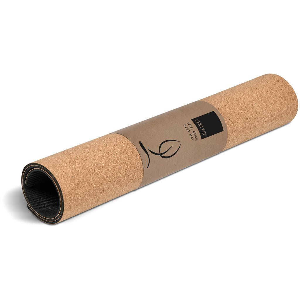 Okiyo Seiri Cork Desk Mat for Sustainable Workspaces - Brand your company Logo! Get a quote - Promo Lingo