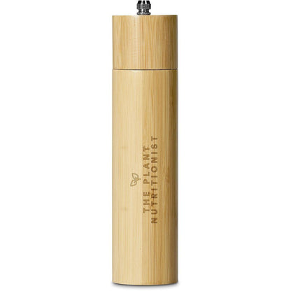 Okiyo Shioki Bamboo Salt or Pepper Mill for Natural Flavor - Brand your company Logo! Get a quote - Promo Lingo