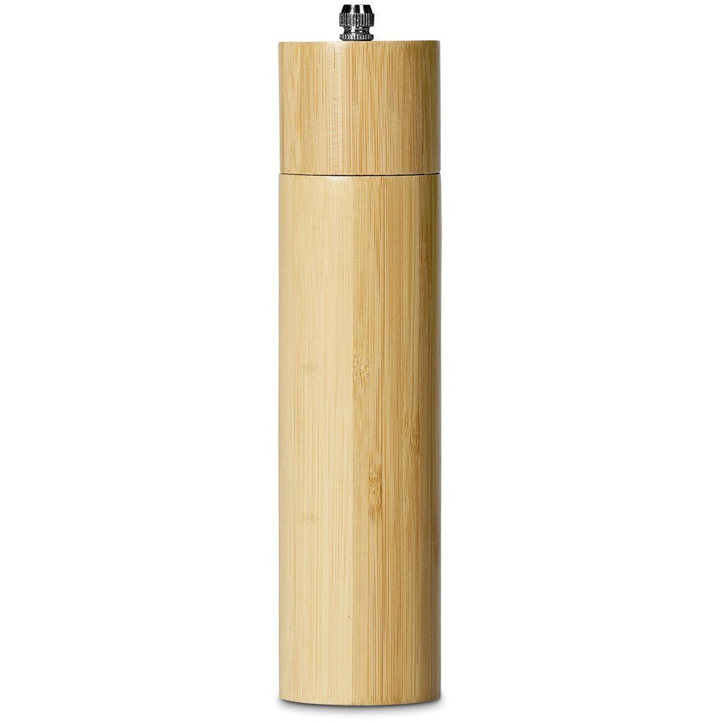 Okiyo Shioki Bamboo Salt or Pepper Mill for Natural Flavor - Brand your company Logo! Get a quote - Promo Lingo
