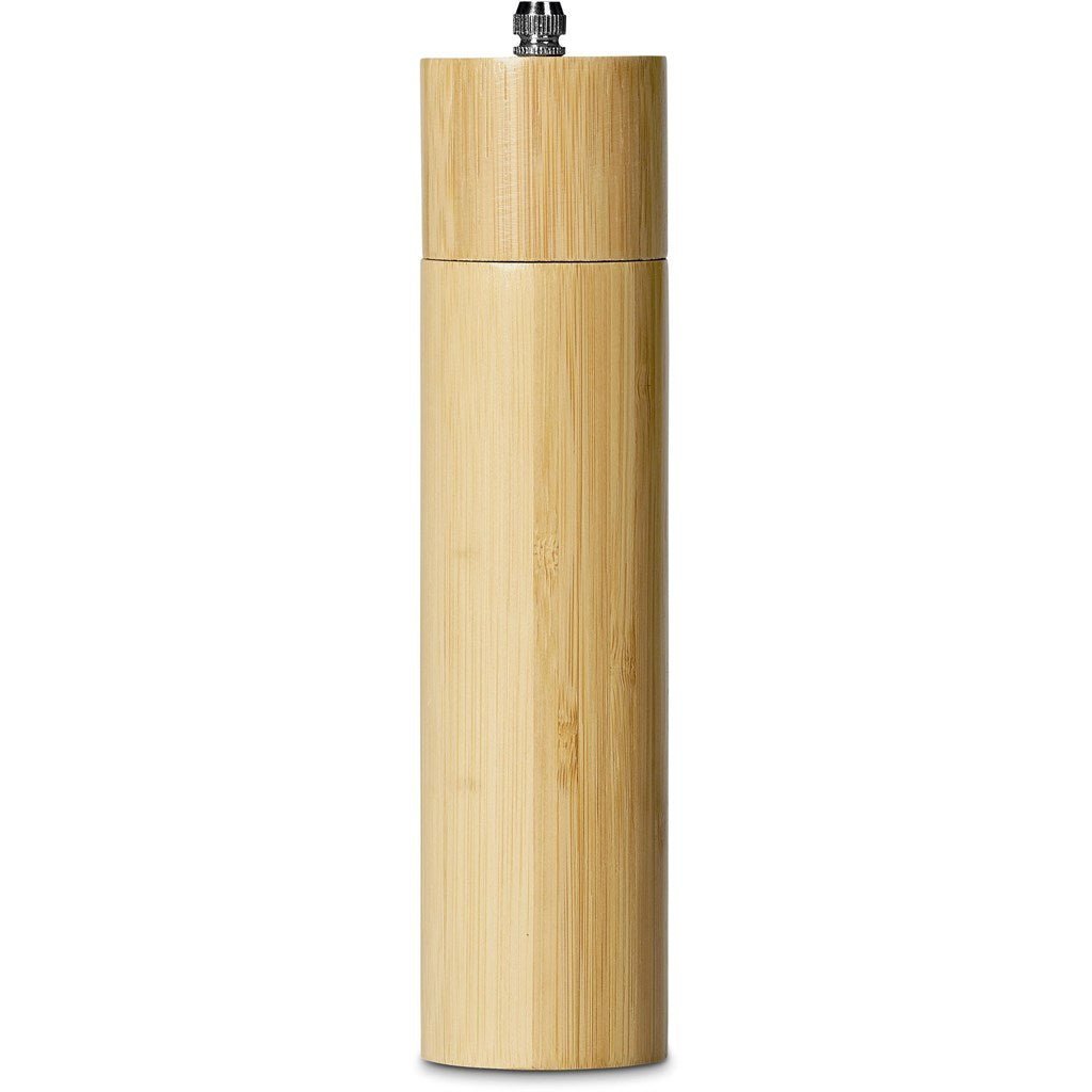 Okiyo Shioki Bamboo Salt or Pepper Mill for Natural Flavor - Brand your company Logo! Get a quote - Promo Lingo