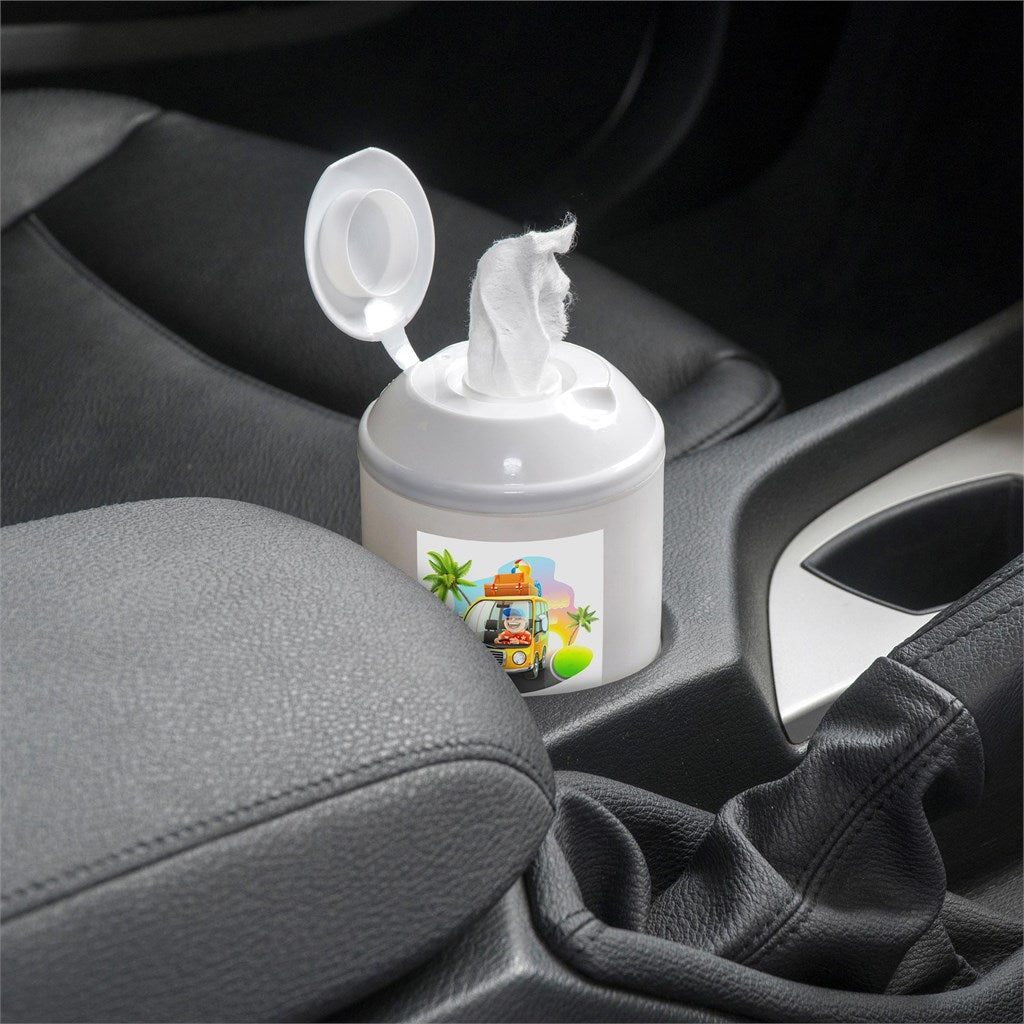 On - The - Go Wet Wipes - 60 sheets - Brand your company Logo! Get a quote - Promo Lingo