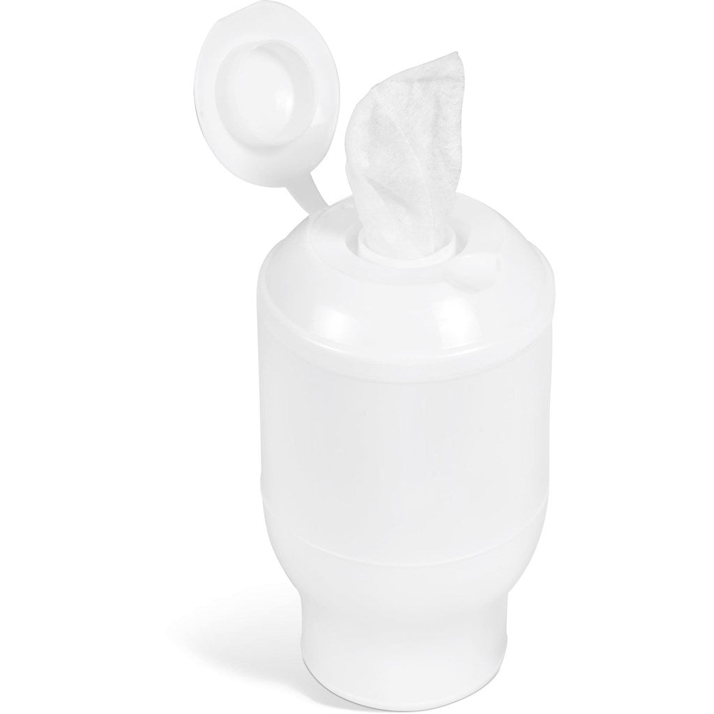 On - The - Go Wet Wipes - 60 sheets - Brand your company Logo! Get a quote - Promo Lingo