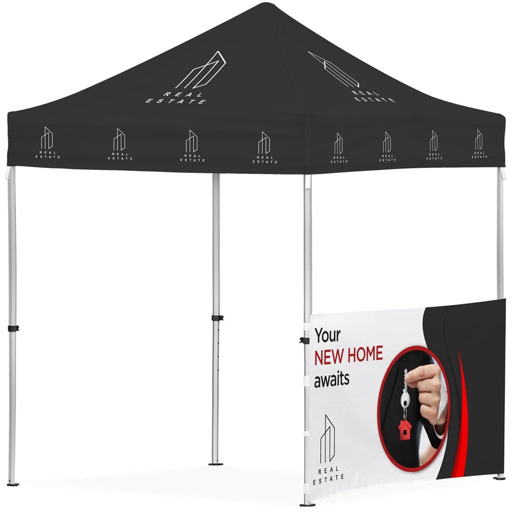 Ovation Gazebo 2m x 2m Petite 1 H - Wall - Brand your company Logo! Get a quote - Promo Lingo