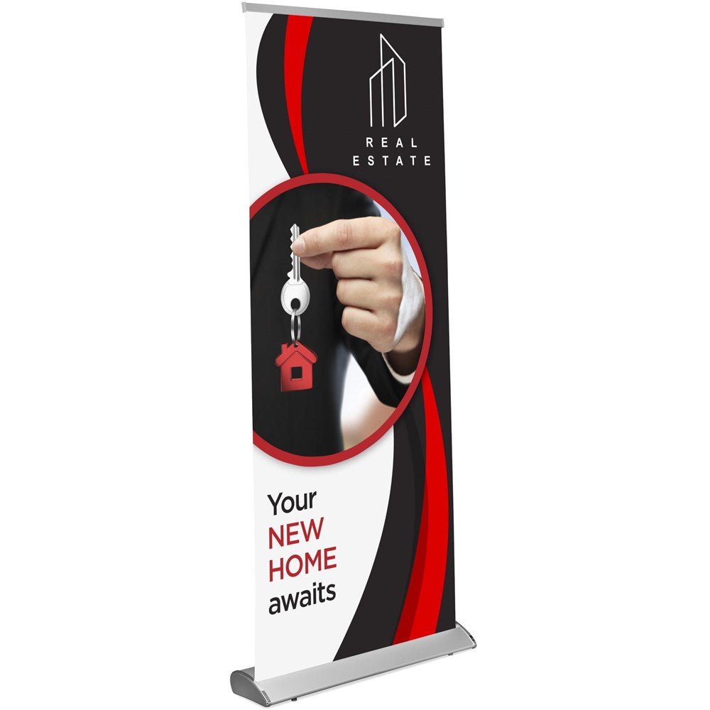 Ovation Layflat Pull Up Banner - Brand your company Logo! Get a quote - Promo Lingo