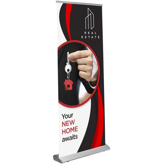 Ovation Layflat Pull Up Banner - Brand your company Logo! Get a quote - Promo Lingo