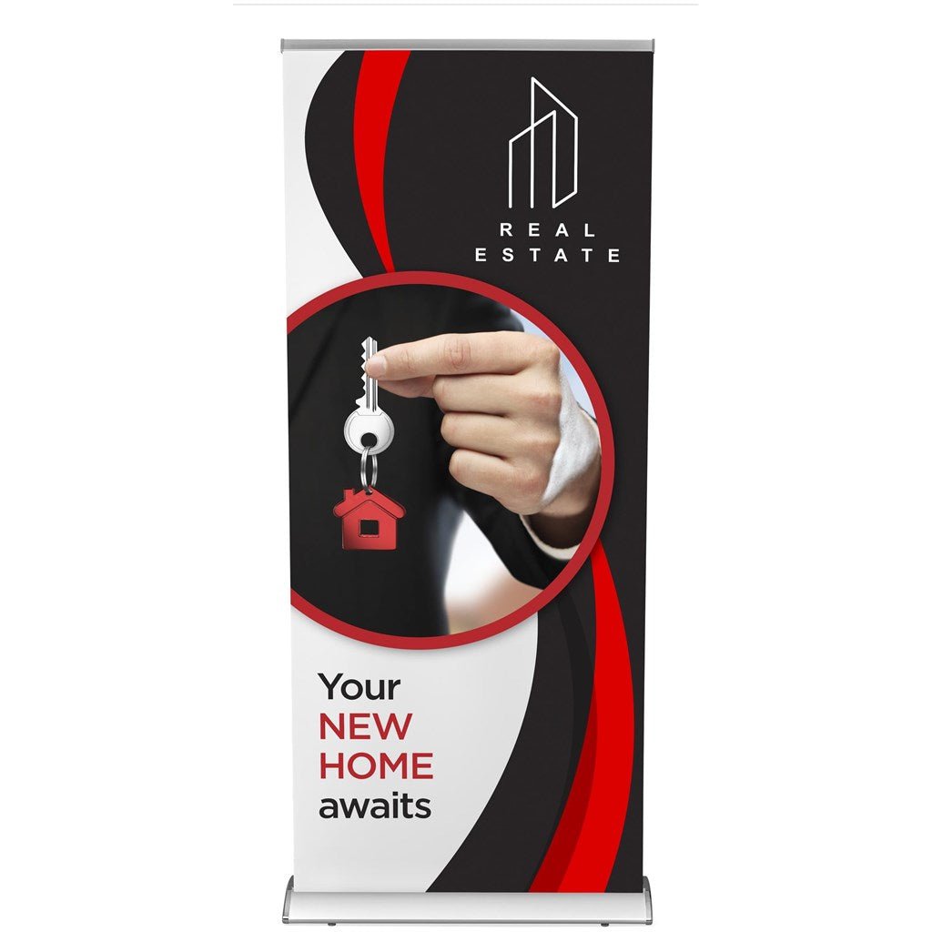 Ovation Layflat Pull Up Banner - Brand your company Logo! Get a quote - Promo Lingo