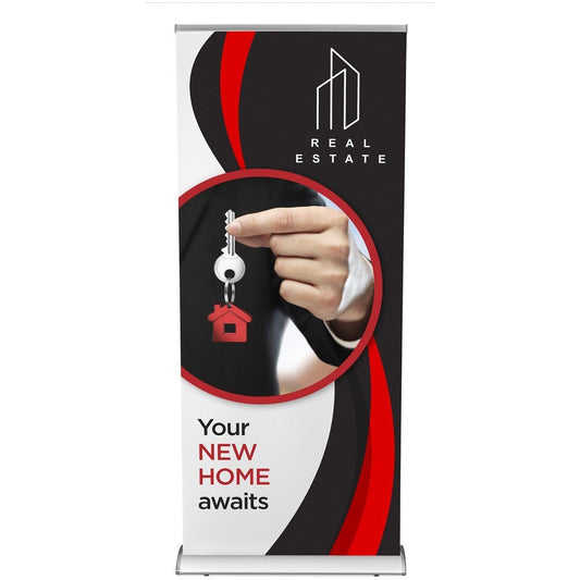 Ovation Layflat Pull Up Banner - Brand your company Logo! Get a quote - Promo Lingo
