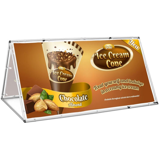 Ovation Sublimated A - Frame With Fabric Print 2m X 1m - Brand your company Logo! Get a quote - Promo Lingo