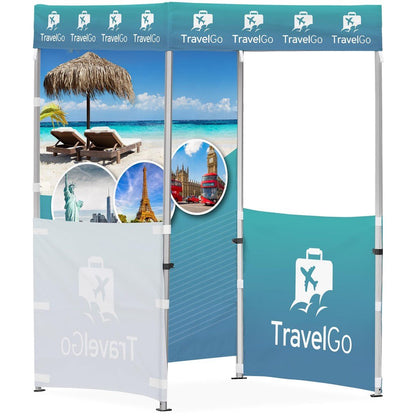 Ovation Sublimated Gazebo 1.5m X 1.5m - 2 Half - Wall Skins - 1 Full - Wall Skin - Brand your company Logo! Get a quote - Promo Lingo