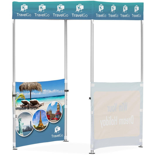 Ovation Sublimated Gazebo 1.5m X 1.5m - 2 Half - Wall Skins - Brand your company Logo! Get a quote - Promo Lingo