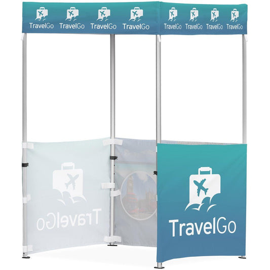 Ovation Sublimated Gazebo 1.5m X 1.5m - 3 Half - Wall Skins - Brand your company Logo! Get a quote - Promo Lingo