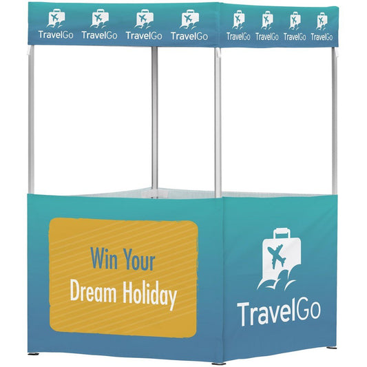 Ovation Sublimated Gazebo 1.5m X 1.5m - 4 Half - Wall Skins - Brand your company Logo! Get a quote - Promo Lingo