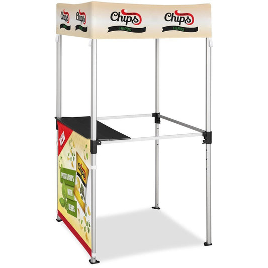 Ovation Sublimated Gazebo 1m X 1m Kiosk - 1 Half - Wall Skin - Brand your company Logo! Get a quote - Promo Lingo