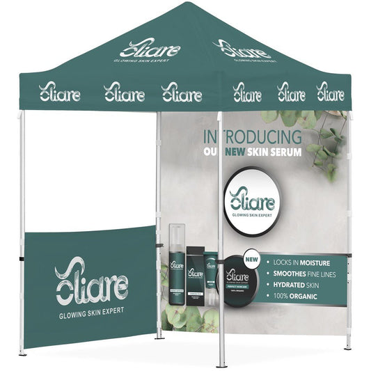 Ovation Sublimated Gazebo 2m X 2m - 1 Half - Wall Skin - 1 Full - Wall Skin - Brand your company Logo! Get a quote - Promo Lingo
