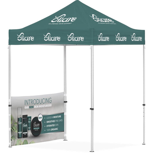 Ovation Sublimated Gazebo 2m X 2m - 1 Half - Wall Skin - Brand your company Logo! Get a quote - Promo Lingo
