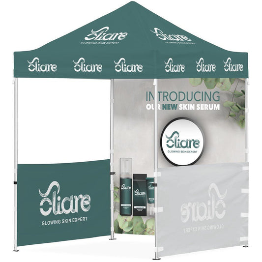 Ovation Sublimated Gazebo 2m X 2m - 2 Half - Wall Skins - 1 Full - Wall Skin - Brand your company Logo! Get a quote - Promo Lingo